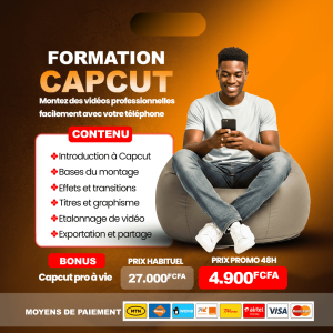 Formation CapCut complète – Créez des vidéos pros avec votre téléphone