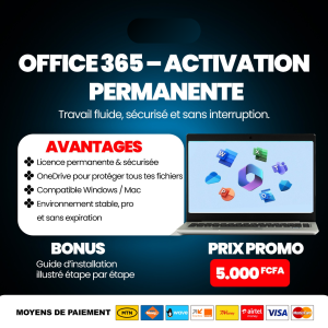 Microsoft Office 365 Professionnel Plus – Licence À Vie