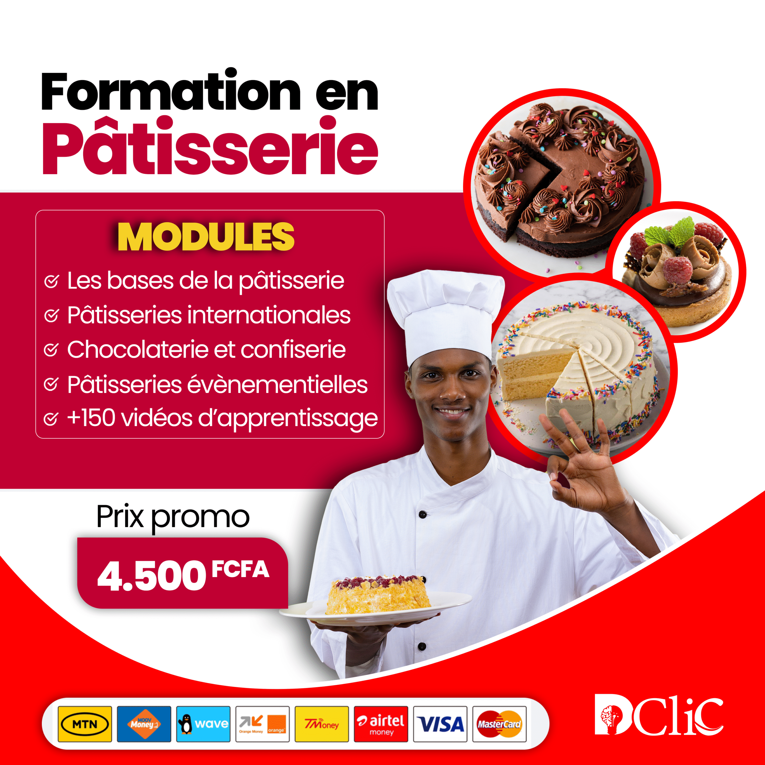 Formation Complète en Pâtisserie – Apprenez à créer des merveilles sucrées comme un(e) pro ! 🍰